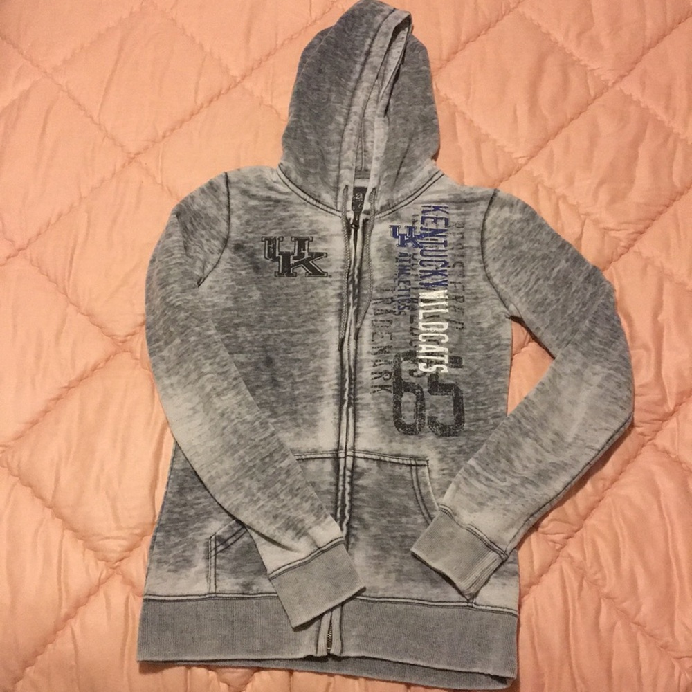 Gray Full-Zip University of Kentucky Jacket